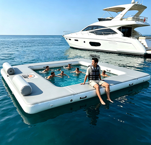 Piattaforma Galleggiante Gonfiabile Personalizzata per Yacht, Piscina Marina con/senza Rete per Nuoto in <span class=keywords><strong>Mare</strong></span> - Product Image 1