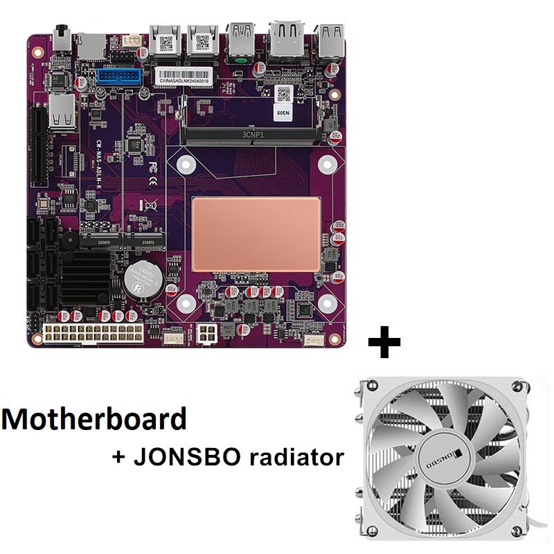 เมนบอร์ดสีม่วง + หม้อน้ำ JONSBO