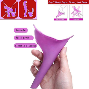 Urinoir pour femmes, voyage en plein air, camping, portable, dispositif d'urination en TPR épaissi, se tenir debout et uriner, urinoir féminin - Product Image 2