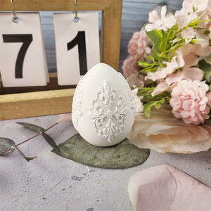 Moldes de fundición de resina hechos a mano para adornos decorativos DIY estilo Ins moldes de huevo de Pascua de silicona W0378 - Product Image 3