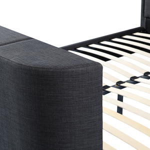 Base <span class=keywords><strong>de</strong></span> Cama King Size <span class=keywords><strong>de</strong></span> Lujo y Alta Calidad, Base <span class=keywords><strong>de</strong></span> Cama Queen Size con Cabecera y Almacenamiento, Elevador para TV - Product Image 6