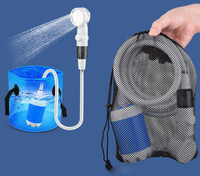 Pompe à eau électrique Camping douche douche extérieure pour Camping randonnée bain Gadget pratique