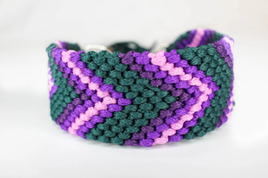 Kalung Anjing Kucing Martingale Mewah Custom <span class=keywords><strong>2026</strong></span> Gaya Baru 550 Warna-warni Paracord Pita Bergaya Lampu Pola Bergaris Tahan Lama - Product Image 6