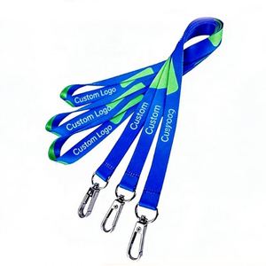 Office Badge Hanging Rope Heat Transfer Printing Word Exhibition and Sales Promotion ID Card <b>Polyester</b> <b>Lanyards</b> with logo Custom - Product Image 2