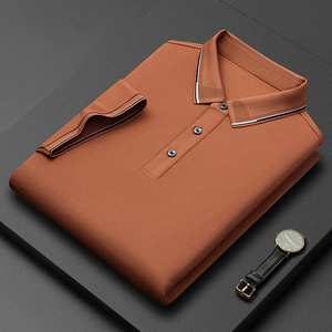 Polo para Hombre, Diseño de Doble Cuello, Estilo Casual, Manga Corta, Algodón Transpirable - Product Image 1