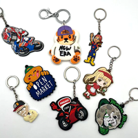 Porte-clés personnalisé en PVC souple Porte-clés baskets personnalisées Anime Porte-clés en caoutchouc PVC Porte-clés en PVC personnalisé Porte-clés en 3D dessin animé