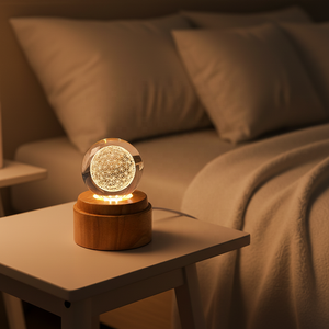 โคมไฟตกแต่งบรรยากาศรูปปลาวาฬแกะสลัก 3 มิติ ลูกแก้วคริสตัลหมุนได้ ยูนิคอร์นหลากสีสัน เปลี่ยนสีได้ เหมาะสำหรับเด็กและวันวาเลนไทน์ - Product Image 4