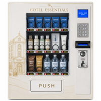 Distributeur automatique pour hôtel, 15 sélections, clavier LCD, paiement MDB, essentiels de bureau, kit de toilette, préservatifs, distributeur d'eau, 68 kg, CE