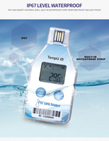 Dispositif de surveillance universel thermomètre PDF enregistrement de température de haute précision enregistreur de données de température USB
