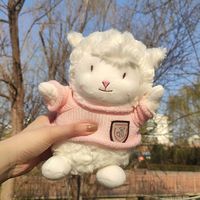 Qualité supérieure quantité minimale de commande bas boîte-cadeau mignon PP coton blanc mouton griffe machine dessin animé Durable inodore 8 pouces jouets en peluche