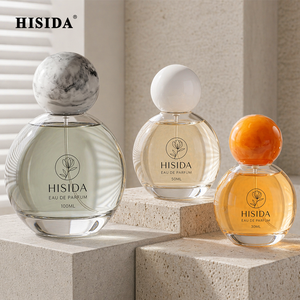 Flacon de parfum rond en verre personnalisé, Eau de Parfum 100ML 50ML 30ML, vaporisateur, ensemble de flacons de parfum vides - Product Image 2
