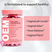 Probiotiques vaginaux pour femmes très vendus pour l'équilibre du pH avec prébiotiques, mélange de probiotiques Lactobacillus pour capsules vaginales féminines