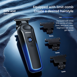 เครื่องตัดผมไฟฟ้า MARSKE ใบมีดสแตนเลส ชาร์จผ่าน USB แบบมีน้ำมันหล่อลื่น ปรับความเร็วได้ เหมาะสำหรับร้านทำผม - Product Image 6