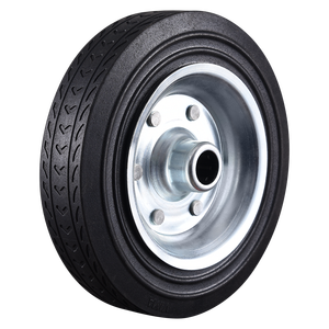 Vima <span class=keywords><strong>Heavy</strong></span> <span class=keywords><strong>Duty</strong></span> 8-In Zwart Rubber En Aluminium Enkelwiel Industriële Trolley Dumpkar Handwagen Tuinwagen Afvalbak Caster - Product Image 3