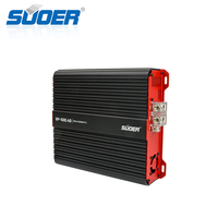 Amplificateur de voiture Suoer BP-2000 Monoblock 6000W Classe D, 2000 Watts RMS avec séparateurs de fréquences et égaliseurs à 1 canal