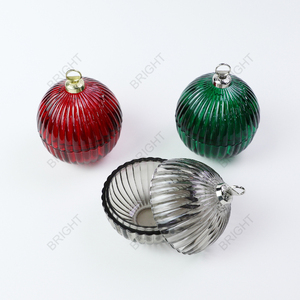 Sang Trọng Bóng Hình Dạng Nến Jar Cho Giáng Sinh Rõ Ràng Geo Cắt Nến Container Với Xử Lý Cho Trang Trí Nội Thất - Product Image 4