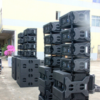 Sistema de Sonido Profesional KA212, Altavoces Colgantes para Exteriores, Resistentes al Agua, con Doble Línea de 12 Pulgadas, Sistema de Sonido Line Array para DJ, Altavoces Pasivos