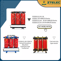 Transformador de Potencia Trifásico de Tipo Seco de 10.5kV, 400KVA, 500KVA, 630KVA, para Edificios Comerciales, Venta al Por Mayor