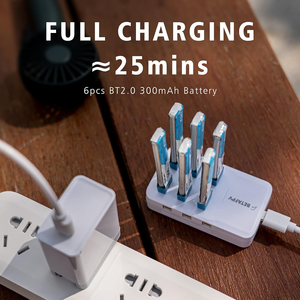 แบตเตอรี่พลาสติก BETAFPV 4 ชิ้น BT2.0 550mAh 1S 3.8V 40C/80C ใช้ได้กับโดรนแข่ง 1S ขนาด 75-85 มม. อุปกรณ์เสริมสำหรับควอดคอปเตอร์ - Product Image 6
