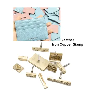 定制CNC激光雕刻铁饼品牌竹皮邮票铜模具木材燃烧标志铁黄铜邮票