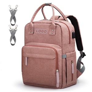 <span class=keywords><strong>Sac</strong></span> à langer multifonction convertible avec port de charge USB, <span class=keywords><strong>sac</strong></span> à main pour maman, <span class=keywords><strong>sac</strong></span> à dos de voyage pour couches avec matelas à langer - Product Image 1