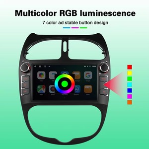 Chất lượng cao 7inch Android 14 màn hình cảm ứng được xây dựng trong GPS xe đơn vị đứng đầu với Carplay Android tự động wifi cho Peugeot <span class=keywords><strong>206</strong></span> - Product Image 2