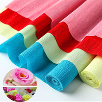 Factory Supplier Italian 180g Crepe Paper Roll 50*180cm Color Crepe Paperboard Premium 250cm Crepe Paper for Creative Projects