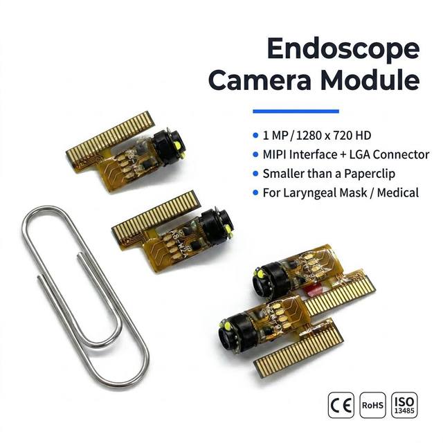 1.0MP USB 2.0 CMOS Sensor Endoscope Camera 1280x720 MJPEG Plug Play Windows/Android 4-LED 76 FOV Medical Visual Display Custom