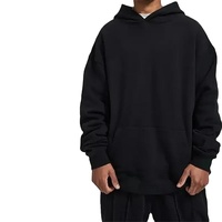 Sweat-shirt à capuche oversize pour homme, sans cordon, 100% coton, 460 grammes, épaules tombantes, personnalisable avec logo, haute qualité, vente en gros