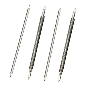 220v 2kw industrial stainless steel electric tubular air heating element straight finned air tube heater for oven