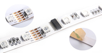 Adressable 5m Rouleau 12v / 24v 60 Leds/m 5050 SMD Dmx Pixel Led Flexible Rgb Bande de Lumière