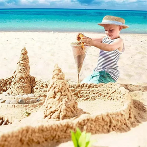 Conque à sable en plastique pour la plage, outil de construction de château de sable, jouet sensoriel pour enfants - Product Image 4