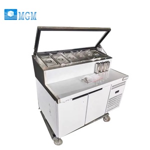Tavolo Refrigerato per Preparazione <span class=keywords><strong>Pizza</strong></span> in Acciaio Inox Commerciale, Banco Frigorifero per Hotel, Vendita all'Ingrosso - Product Image 2
