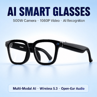 Gafas Inteligentes HeyCyan V03-T5, 8MP, 1080P, Video Antivibración, Reconocimiento de Objetos por IA, Traducción, Modo Dual, Wi-Fi V5.3, Botón de Audio