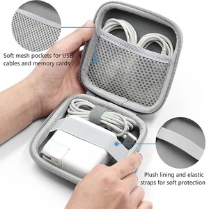 Bolsa de Almacenamiento de Cables para Dispositivos Electrónicos de Viaje, Organizador de Datos Pequeño a Prueba de Agua con Logotipo Personalizado, Bolsa de Almacenamiento de Baterías Portátiles - Product Image 3