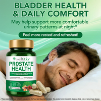 Complément alimentaire personnalisé sans gluten pour la santé de la prostate chez l'homme, capsules à base de plantes avec soutien antioxydant