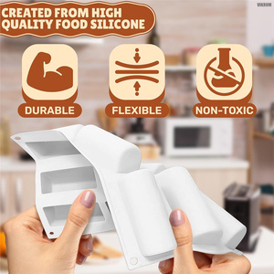 <span class=keywords><strong>Moule</strong></span> à gâteau en <span class=keywords><strong>silicone</strong></span> 9 cavités, forme demi-cylindre, antiadhésif, facile à démouler, sans BPA, résistant au four, qualité alimentaire, outils de pâtisserie - Product Image 2