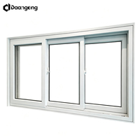 Ventana Corredera de Plástico con Riel Deslizante Suave, Fácil Operación, Marco de PVC para Proyectos de Construcción Residenciales y Comerciales