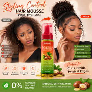 <span class=keywords><strong>Mousse</strong></span> <span class=keywords><strong>Coiffante</strong></span> Unisexe pour Cheveux Bouclés <span class=keywords><strong>à</strong></span> <span class=keywords><strong>l</strong></span>'<span class=keywords><strong>Huile</strong></span> <span class=keywords><strong>d</strong></span>'<span class=keywords><strong>Argan</strong></span> Naturelle, Fixation Forte, <span class=keywords><strong>D</strong></span>éfinition des Boucles, Hydratation et Volume, Marque Privée - Product Image 6