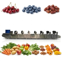 Automatische reinigings- en droogmachine voor fruit, droogmachine voor uien
