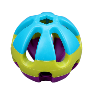 Colorato eco-friendly sonaglio palla Pet giocattolo cavo di plastica di addestramento del cane giocattolo sonoro con palla di campana per il gatto e il cane - Product Image 4
