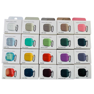 Étui <span class=keywords><strong>Airpods</strong></span> 3 en TPU souple, couleur bonbon, boîtier métallique, 2021 Silicone, avec boîte - Product Image 1