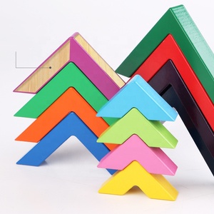 Commercio all'ingrosso arcobaleno in legno Stacking blocco Set di giocattoli in legno per bambini arcobaleno blocchi <span class=keywords><strong>geometrici</strong></span> arcobaleno - Product Image 3
