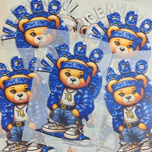 Dodgers <span class=keywords><strong>ferro</strong></span>-su vinile patch di trasferimento termico materiale resistente adesivo di abbigliamento lavabile per magliette segno zodiacale trasferimenti Dtf - Product Image 4