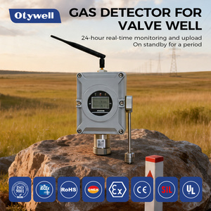 Détecteur de <span class=keywords><strong>gaz</strong></span> combustible sans fil à fixation magnétique, système de surveillance du méthane pour chambre de vanne souterraine - Product Image 4