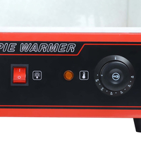 Vitrine chauffante électrique en acier inoxydable pour buffet, 220V 0.8KW, neuve, avec couvercle en verre – Offre Spéciale
