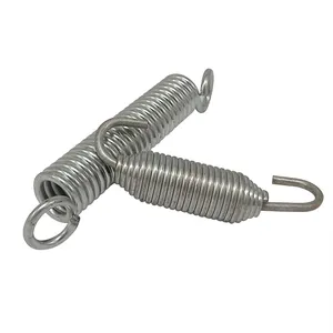 Tension spring processing cylindrical double hook tension spring to map custom stainless steel 304 spring