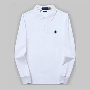 <span class=keywords><strong>Polo</strong></span> da <span class=keywords><strong>Uomo</strong></span> Personalizzata con Logo Ricamato Ralph, Alta Qualità, <span class=keywords><strong>Manica</strong></span> <span class=keywords><strong>Lunga</strong></span>, in Cotone - Product Image 1