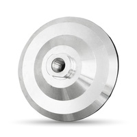 Discos de pulido de diamante de 4/4.5/5 pulgadas con rosca M14, almohadillas de soporte de aluminio con gancho y bucle, adaptador para amoladora angular