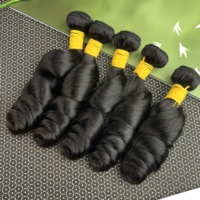 Grossiste de mèches de cheveux humains vietnamiens bruts, ondulés, non traités, alignés aux cuticules, extensions de tissage ondulées rebondissantes